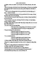Đề cương môn Công nghệ khối 8